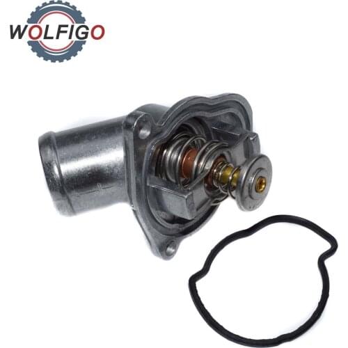 WOLFIGO Engine Coolant Thermostat For Vauxhall Astra G H Combo Corsa B C D Meriva Tigra Twintop 1338096 9057062 12992692 338028