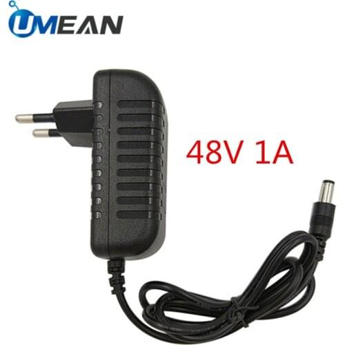 High Quality AC 100-240V DC 48V 1A 1000mA Switching Power Supply Adapter Charger EU US Plug