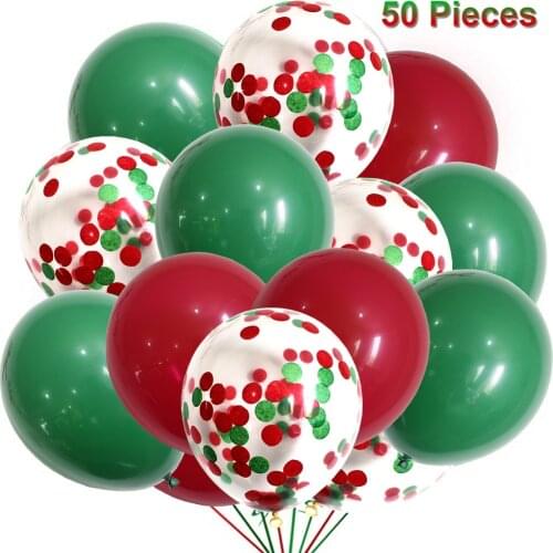 50pcs Mardi Gras Balloons Latex Balloons Confetti Balloons Colorful Party Balloons for Christmas Halloween Valentines Day