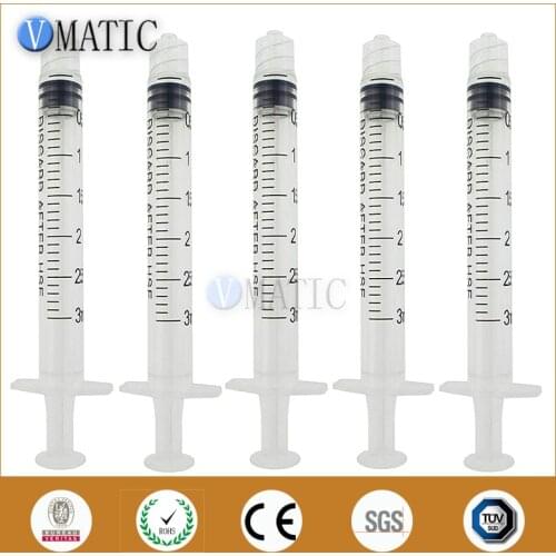 Free Shipping Non Sterilized 20 Pcs 3ml 3cc Plastic Liquid Dispensing Syringe Industrial Glue Syringe