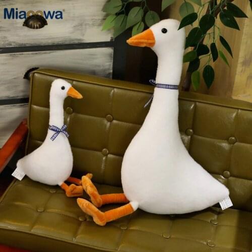 Hot Big White Goose Plush Toy Cute Animal Popular Stuffed Dolls Soft Pillow Fashion Kids Toys Children Birthday Christmas Gift