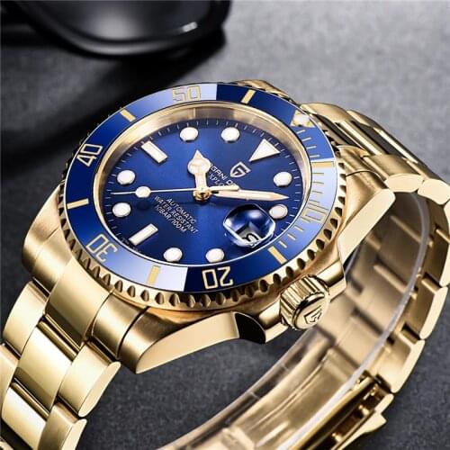40MM PAGANI DESIGN Stainless Steel Mechanical Watches Luxury Sapphire Glass Automatic Wristwatch Sports Waterproof Watch for Men