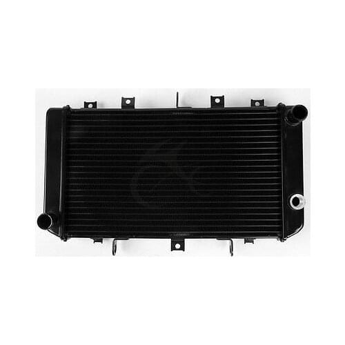 Motorcycle Radiator Cooler Aluminum For Kawasaki Z750 2004-2006 Z750S 2005-2007 BLACK