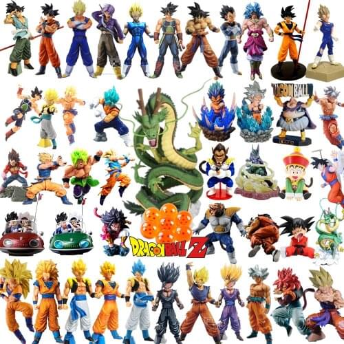Anime Figure Dragon Ball Figurine Son Goku Broly Vegeta Trunks Shenron Gogeta Gohan DBZ Super Saiyan Toys Figma Collection Model