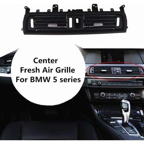 For BMW F10 F11 F18 5 Series 520 523 525 528 530 535 64229166885 Chrome Car Front Console Center Grill Dash AC Air Heater Vent