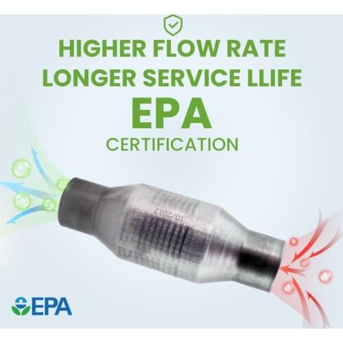 2.5 inch Catalytic Converter Magnaflow High Flow T409 Stainless Steel 410250 5.9 Ceramic - 400 cell