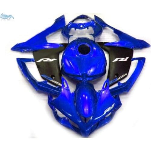 Customized Injection fairing kit fit for YAMAHA 2007 2008 YZFR1 YZF R1 07 08 blue black motorcycle fairings body kits YB31
