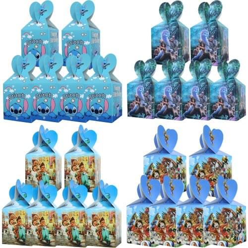 Luca Party Decorations Candy Box Kids Favorite Git bag Christmas Party Gift Box Halloween Stitch Party Supplies Tableware