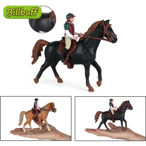 2021 Simulation Animals Horse racing Models Action & Toy Figures Solid Collection Model Dolls Educational toys for children Gift