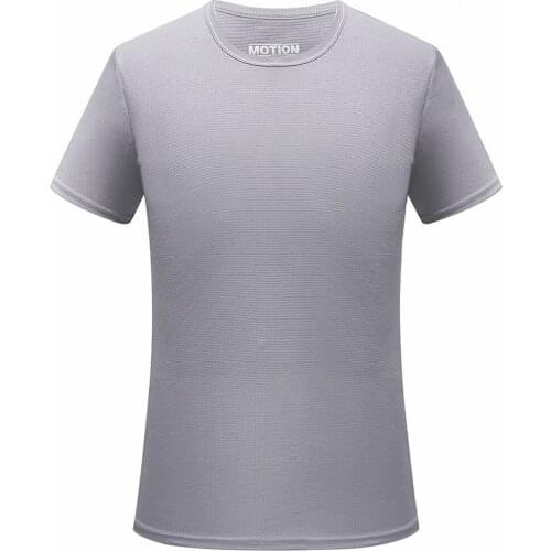 Mens Quick-drying T-shirt Crew Neck Short Sleeve Outdoor Marathon Running Training Sweat Absorbing Breathable T-shirts Q6386