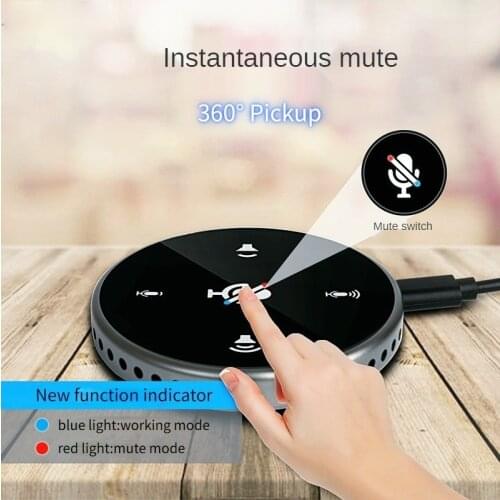Desktop Microphone Wireless Microphone Professional Studio Microphones Game Home Conference 360 Omnidirectional Portable Audio