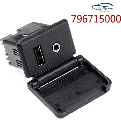 New 796715000 Audio Player USB Receptacle Black Matte 1 USB For Fiat auto repair