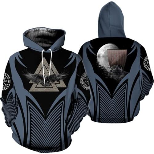 PLstar Cosmos Viking Warrior Tattoo New Fashion Tracksuit casual 3D full Print Hoodie/Sweatshirt/Jacket/Mens Womens style-36