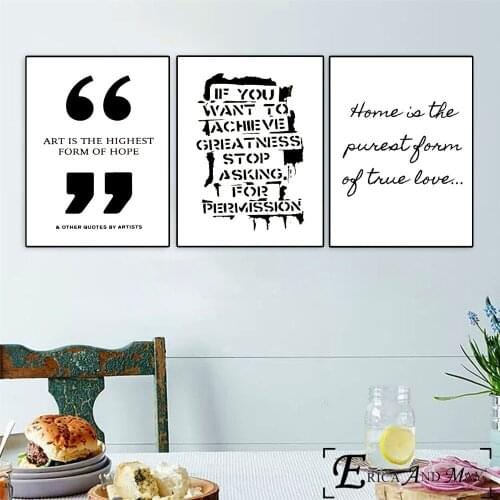 Bansky Artwork Motivational Canvas Prints Modern Painting Posters Wall Art Pictures For Living Room Decoration No Frame