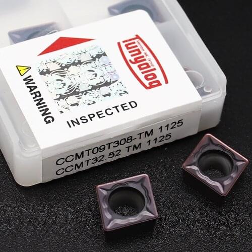 Turning Tool Carbide Insert CCMT09T308 TM 1125 CCMT09T304 Internal Tungsten Inserts Steel Lathe Cutter