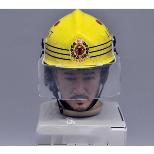 In Stock For Sale 1/6th Fireman Firefighter Old Dirty Hard Safety Hat Helmet For Mostly 12 Inch Doll Action Figures Collectable