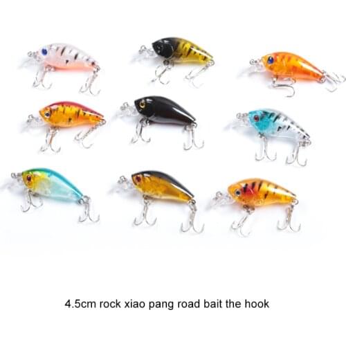DONQL Wobblers Fishing Lure 4.5cm Crankbait Hard Bait Bass Spinner Fish Lures tackle Accessories Tool Sinking Jigging Swimbait