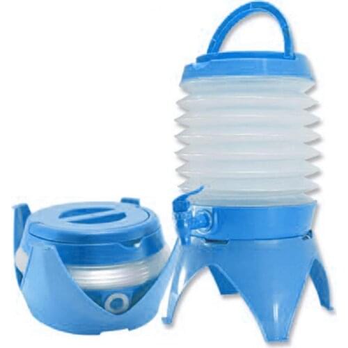 80%HOT5.5L/7.5L Retractable Folding Bucket Ultralight Camping Water Storage Dispenser for Picnic