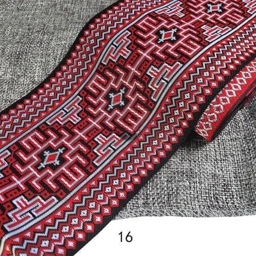 1 yards Embroidery Ethnic Jacquard Webbing Woven Tape Lace Ribbon Trim Width 10cm Tribal Boho DIY Garment Bag Accessories
