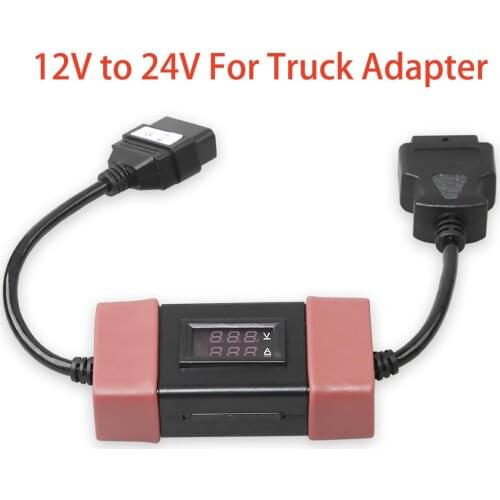 High Quality 12V to 24V Heavy Duty Truck Diesel Adapter Cable for X431 Easydiag2.0/3.0 Golo Carcare for Launch Truck Converter