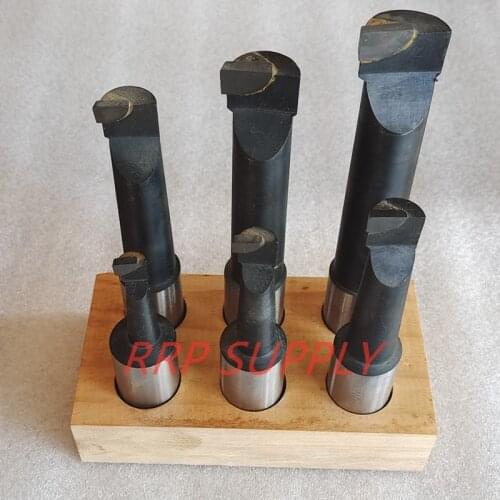 25mm 6pcs/set Carbide tipped boring bar set for F1-25 boring head (Diameter 100mm)