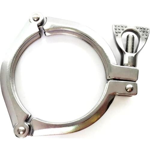 4" Tri Clamp 304 Stainless Steel Threee Section Sanitary Fitting 119mm Ferrule OD Fit 102mm Pipe OD For Homebrew Beer