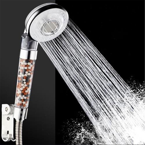 6 Functions Anion Filter Mineral Stone Bath Sprayer Massage SPA High Pressure Faucet Accessories Bathroom Handheld Shower Head