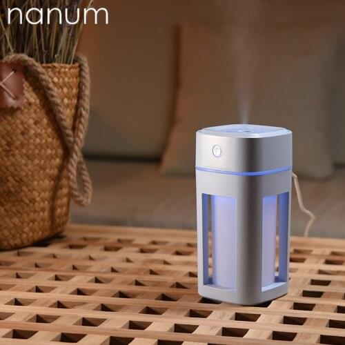 Aroma Essential Oil Diffuser Mini Ultrasonic Fluorescence Humidifier Air Purifier LED Light USB Car air freshener Mist Maker