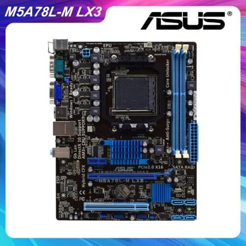 For ASUS M5A78L-M LX3 DDR3 1600 Socket AM3+ A78 Desktop Motherboards USB2.0 SATAII used pc motherboard