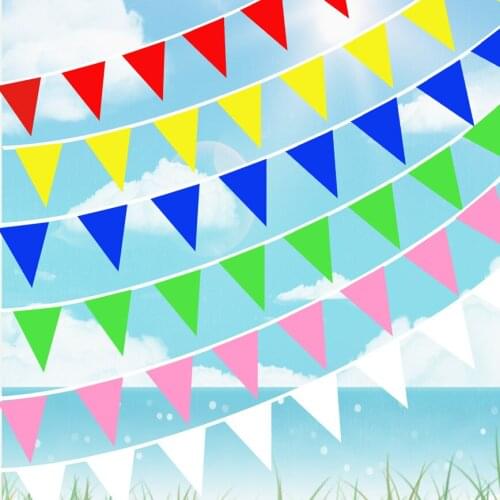 White Pennant Banners Flags String Blank Bunting Flags,Party Decorations Grand Opening,Kids Birthday,Party Events Celebration