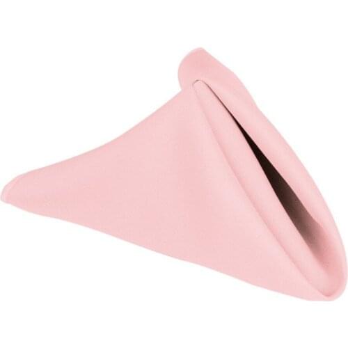 Free Shipping 45cm Polyester Napkin Pink for Wedding, 20/pack
