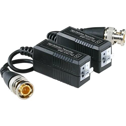 BNC To UTP Cat5/5e/6 Video Balun HD Transceivers Adapter Transmitter Support 1080P 4MP 5MP AHD CVI TVI Camera 200M