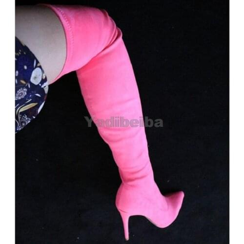 Over The Knee High Boots Thin High Heels Shoes Woman Sexy Pointed Toe Party Shoe Women Thigh High Boots Long Autumn Winter Shoes