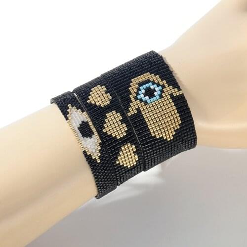 Rttooas Evil Eyes Theme Bracelet Boho Miyuki Womens Pulseras Fashion Charm Jewelry Hand Knitted Friendship Gift Wholesale