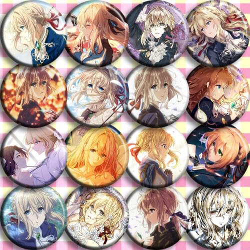 Brdwn Violet Evergarden Claudia Hodgins Gilbert Bougainvillea Benedict Blue Cattleya Baudelaire Cosplay Badge