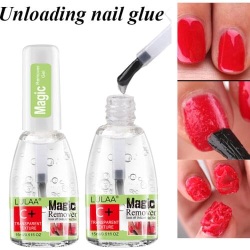 15ml Nail Burst Gel Glue Soak Off Remover Polish Magic Napkin Cleaner Nail Polish Gel Fast Manicure Semi Permanent Remover