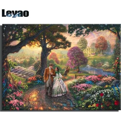 5D Full Square Diamond Painting Cartoon Characters Gone with the Wind Diamond Embroidery Rhinestones gift Cross stitch decor