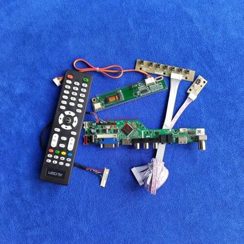 Kit For B170PW01/B170PW03/B170PW05/B170PW06 LVDS 30-Pin HDMI-compatible VGA AV USB Controller Board 1440*900 1CCFL Analog Signal