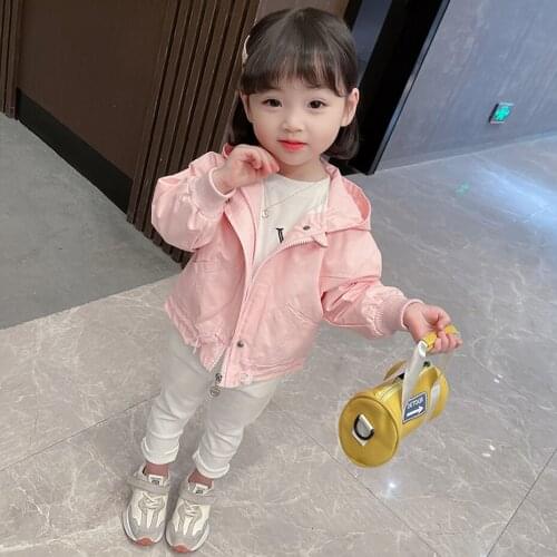 Girls Jacket Outerwear Letter Coat Girl Embroidery Childrens Jacket Spring Autumn Childrens Clothing Girl