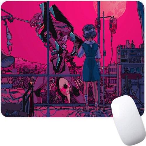 Small Gaming Mouse Pad Computer Mousepad PC Gamer Mouse Mat Laptop Mausepad Anime Evangelion Mouse Carpet Keyboard Mat Desk Pad