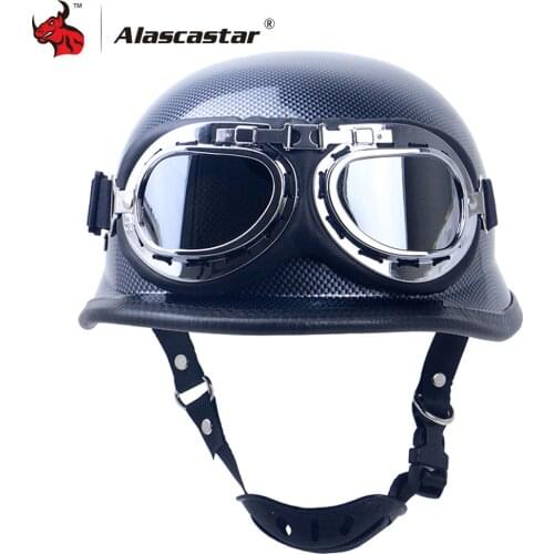 Zombies Racing Motorcycle Helmet Half Face Vintage Retro Moto Helmet Casco Casque Scooter Helmets Crash Helmet With Goggles DOT