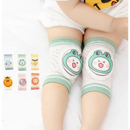 Spring And Summer Mesh Baby Boy Childrens Knee Pads Cartoon Breathable Toddler Anti-Fall Crawling Protective Gear Breathable
