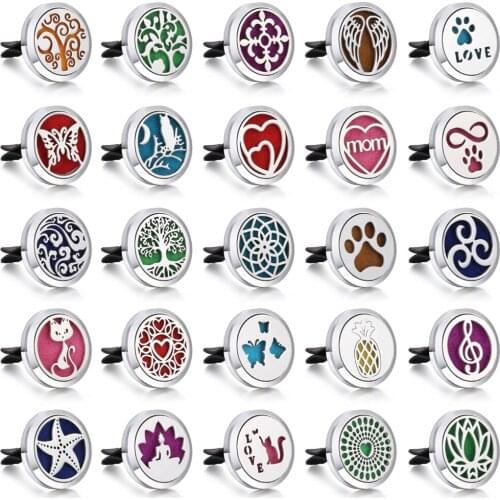 New Aromatherapy Diffuser Necklace Jewelry Tree Car Perfume Diffuser Aroma Diffuser Locket Aromatherapy Necklace Perfume Pendant