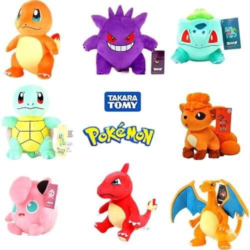 New Genuine Pokemon Pikachu Plush Doll Toy Bulbasaur Squirrel Charmander Charizard Eevee Snorlax Jigglypuff Psyduck Pokemon Toy