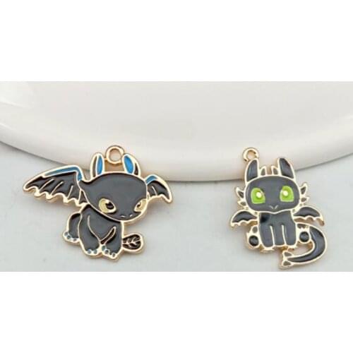 Hot Sale 100 pcs Dragon Charm Pendants DIY Jewelry Making Accessories k02