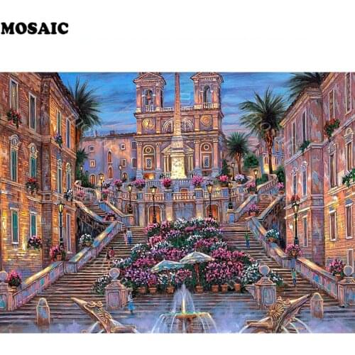 Full,Diamond Embroidery,Rome/painting/Landscape/city/5D,Diamond Painting,Cross Stitch,3D,Diamond Mosaic,Needlework,Crafts,Gift
