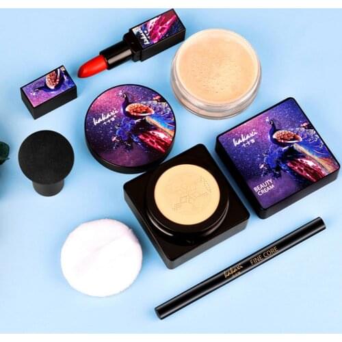 Professional Makeup Set Air Cushion Cream,Mushroom Puff ,Fitting Powder,Brow Pencil ,Lipstick Make Up Cosmetics Set Dropshiping