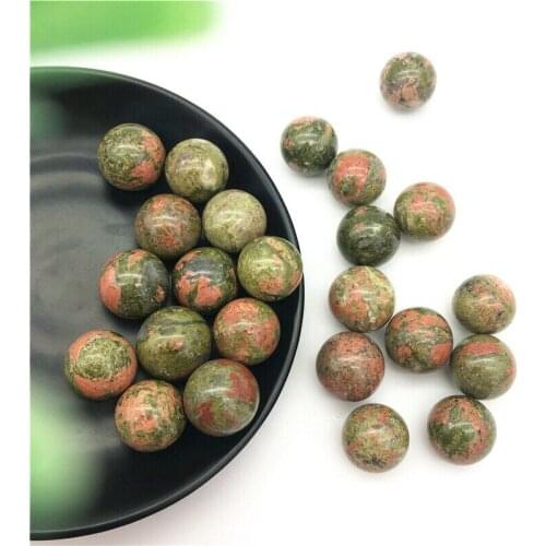 Drop Shipping Natural Unakite Stone Ball Quartz Crystal Polished Sphere Balls Healing Decor Natural Stones and Crystals