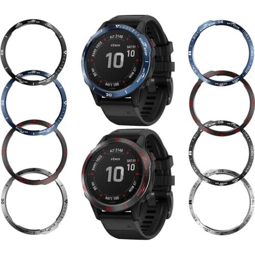 Bezel Ring Styling Frame Case Cover For Garmin Fenix 6/6x Pro/6X Sapphire Protection Bezel Ring Anti Scratch Metal Fenix6X Cases