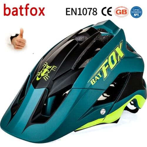 Batfox Overall Molding Bike Helmet High Quality Sports Ultralight Bicycle Cycling Helmets MTB Dh Am Casco Ciclismo Bicicleta